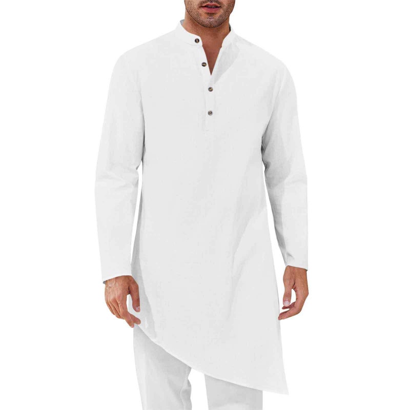 Selling Arabic Style Fashionable Simple Long Men'S Shirt Muslim Robe For Men - Image 3